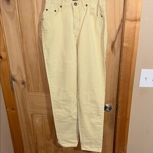 Vintage EXP jeans by express Yellow High-Waisted Pants